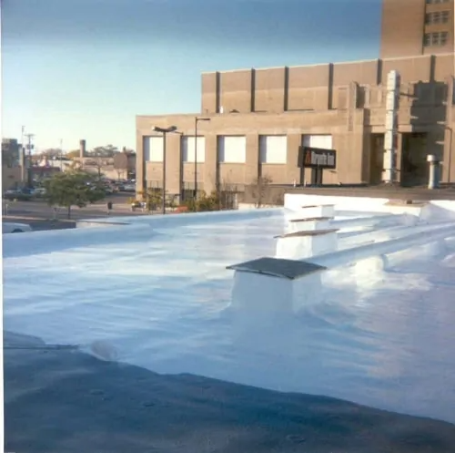 Spray Polyurethane Foam insulation for residential and commercial roofing applications in the Twin Cities metro area for waterproofing and sealing from Overhead Construction & Roofing.