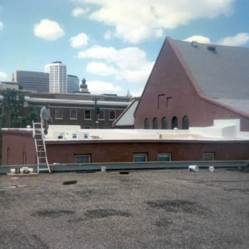 Liquid Rapid Roof single-ply membrane roofing systems for commercial flat roofs in the Twin Cities Metro area from Overhead Construction & Roofing.